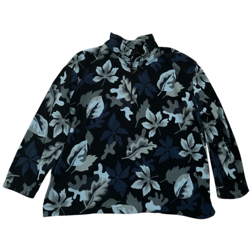 Essentials by Oleg Cassini Floral Patterned Pullover Size Large